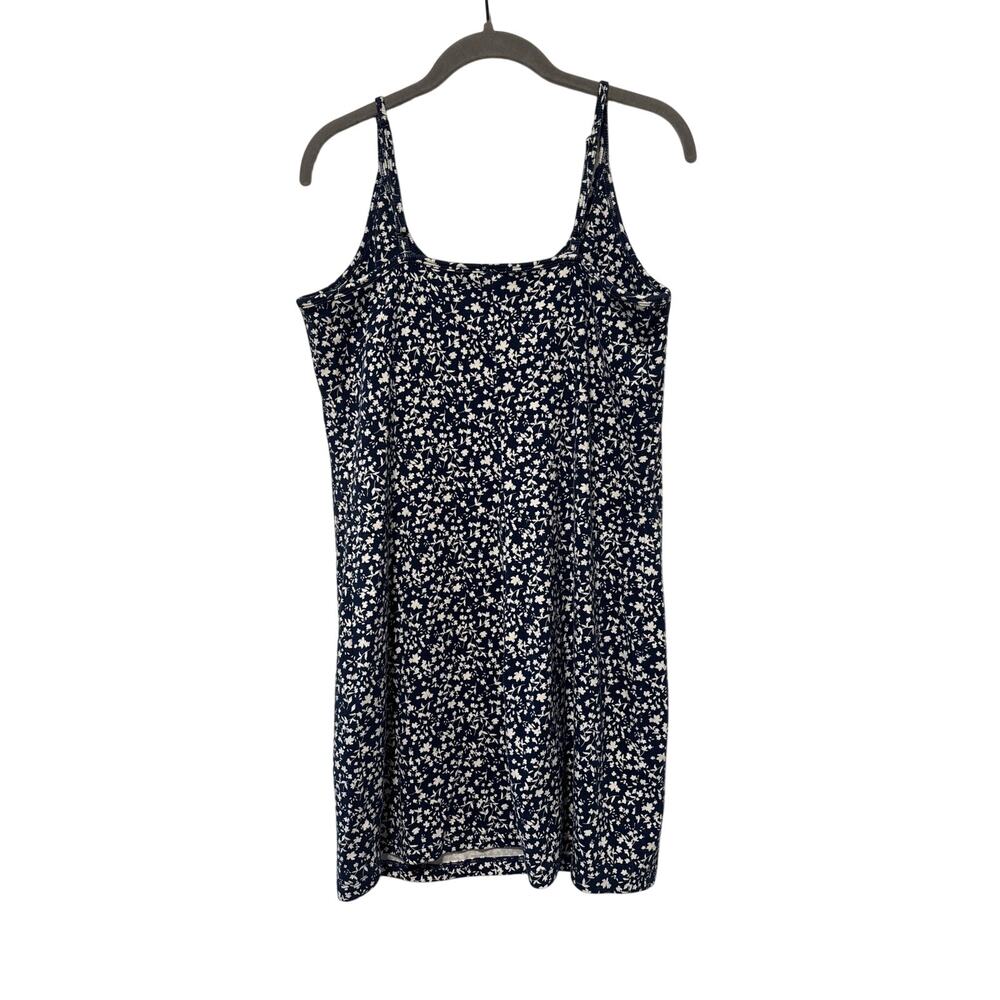 Old Navy XL Petite Blue Floral Sleeveless Mini Dress Women’s Stretch Casual - Picture 7 of 8